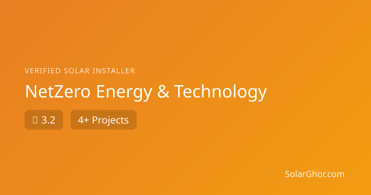 NetZero Energy & Technology | Solar Installer Bangladesh — SolarGhor
